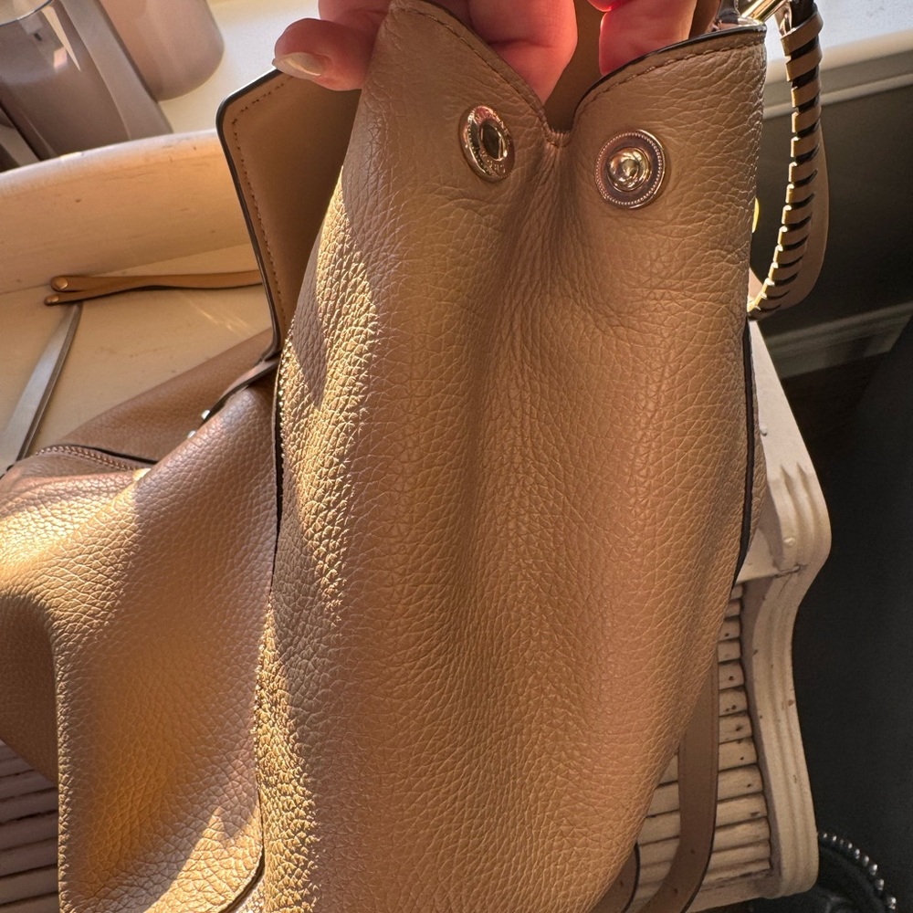 Micheal Kors  Tan Leather Backpack - Picture 3 of 16